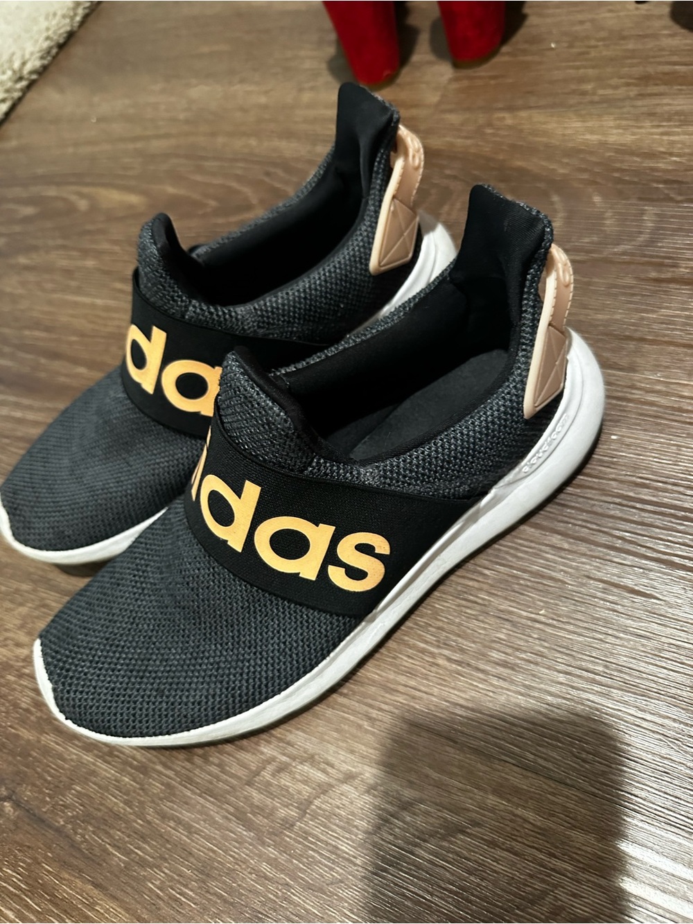 adidas Black Slip-On Sneakers